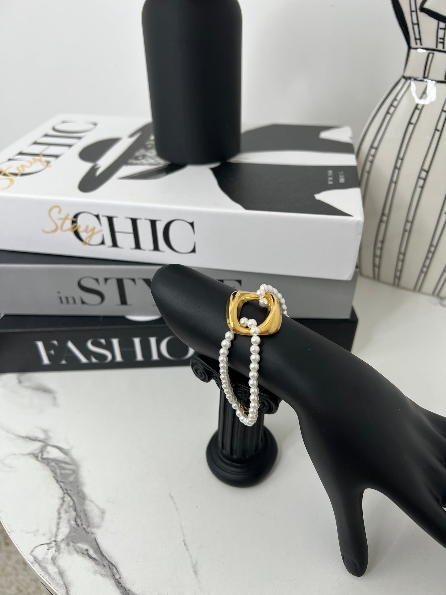 Bracelet Carré Nacré