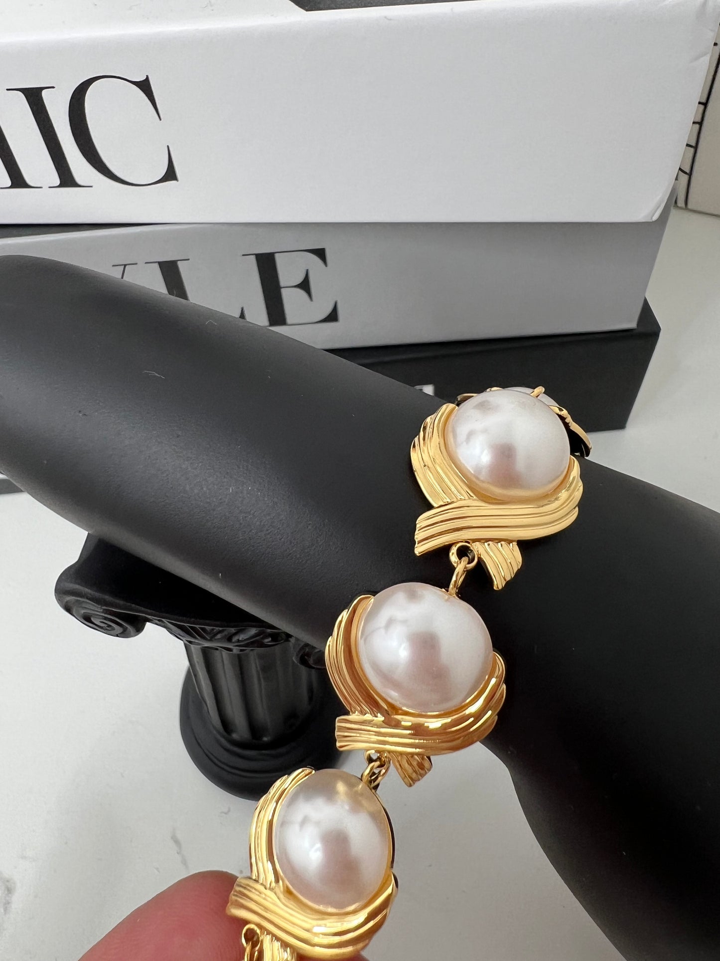 Bracelet Doré Nacré