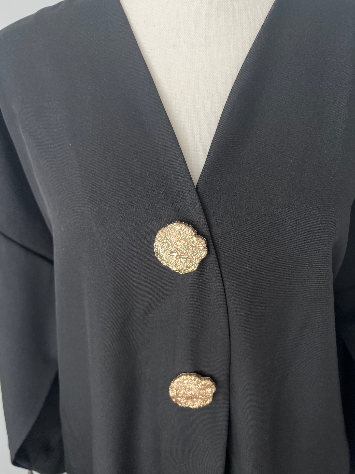 Ensemble Gold Button Noir