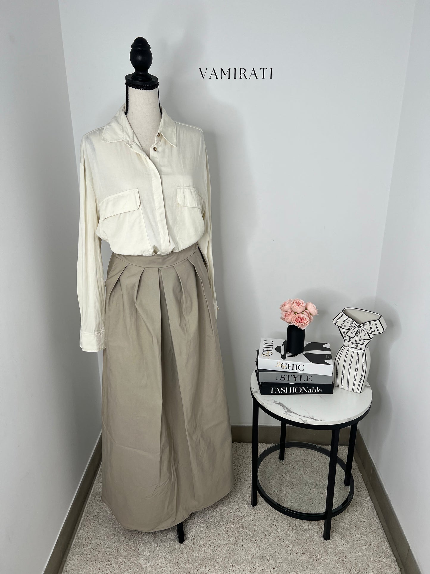 Jupe Maxi Beige