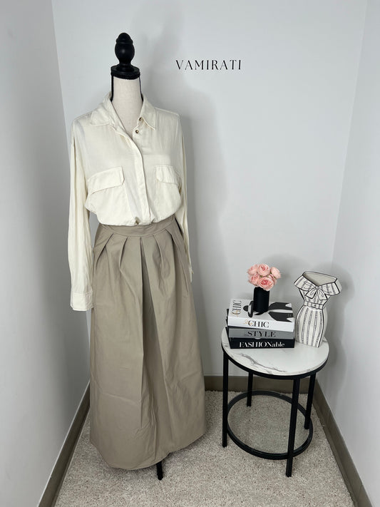 Jupe Maxi Beige